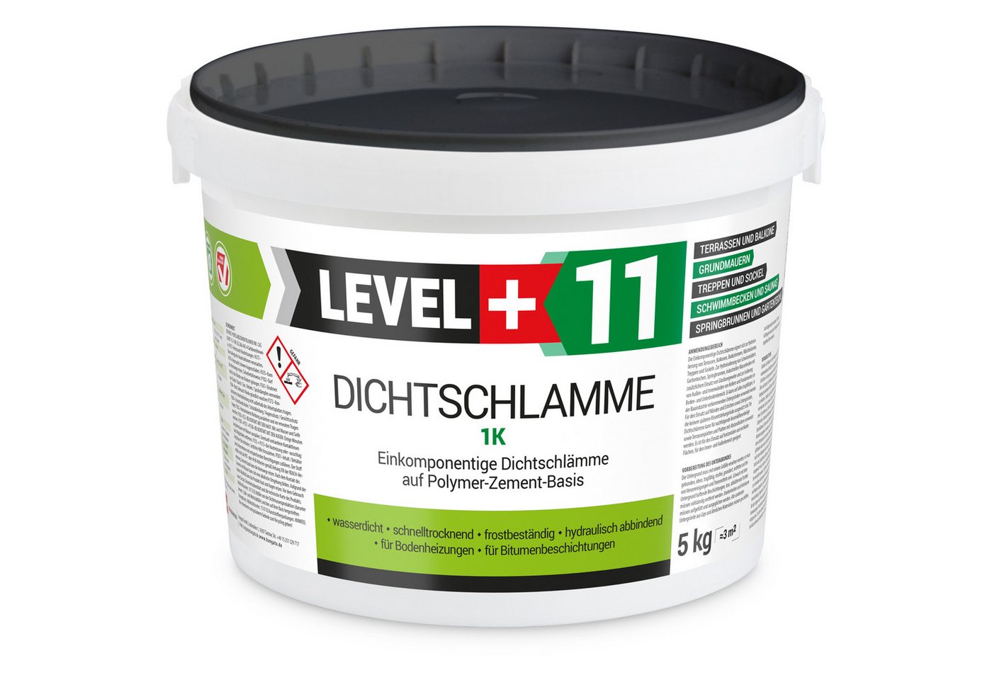 Level+ Dichtstoff LEVEL+ Dichtschlämme 1K Trockener Keller Abdichtung L+11 - 5KG Level+ Dichtstoff LEVEL+ Dichtschlämme 1K Trockener Keller Abdichtung L+11 - 5KG von Level+