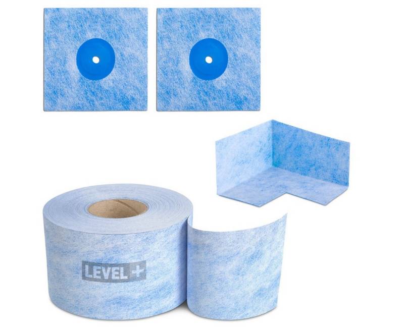 Level+ Fugendichtband Bandset Dusche Balkon Dichtband Dichtbahn Duschelement Ecken B6 von Level+