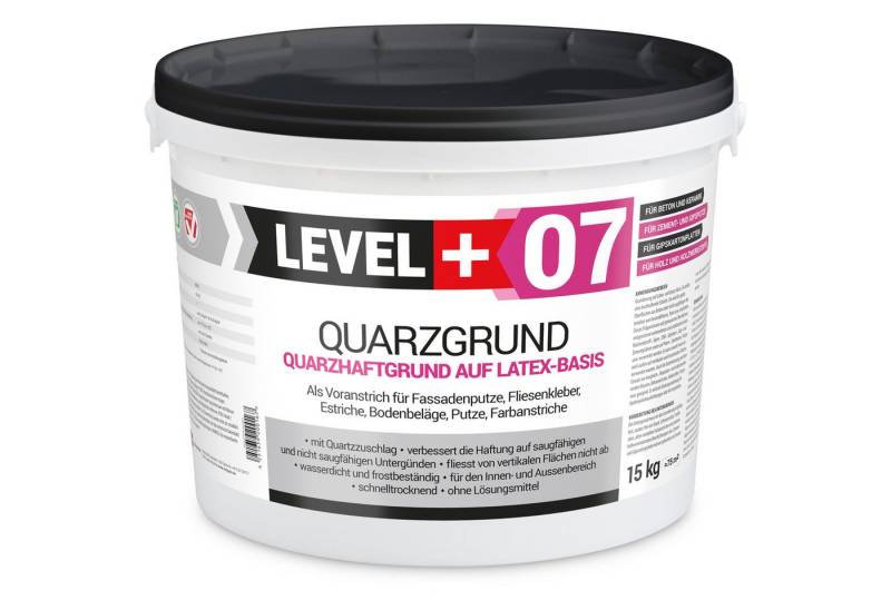 Level+ Haftgrund LEVEL+ Quarzgrund Grundierung Putzhaftgrund Holz OSB L+07 - 15KG von Level+