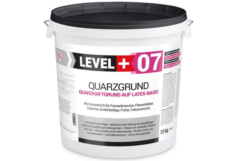 Level+ Haftgrund LEVEL+ Quarzgrund Grundierung Putzhaftgrund Holz OSB L+07 - 25KG von Level+
