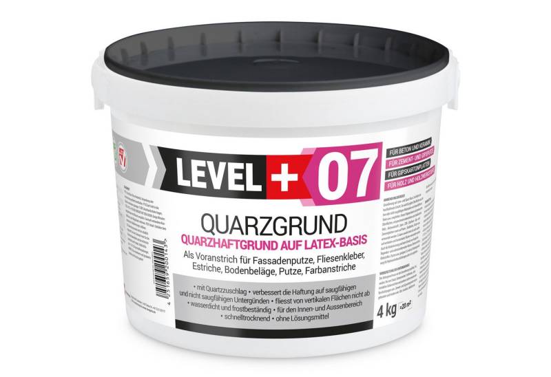 Level+ Haftgrund LEVEL+ Quarzgrund Grundierung Putzhaftgrund Holz OSB L+07 - 4KG von Level+