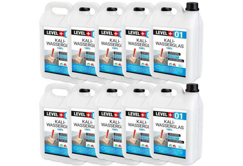 Level+ Isoliergrundierung Kaliwasserglas Unverdünnt Grundierung Konservierung L+01 - 50L von Level+