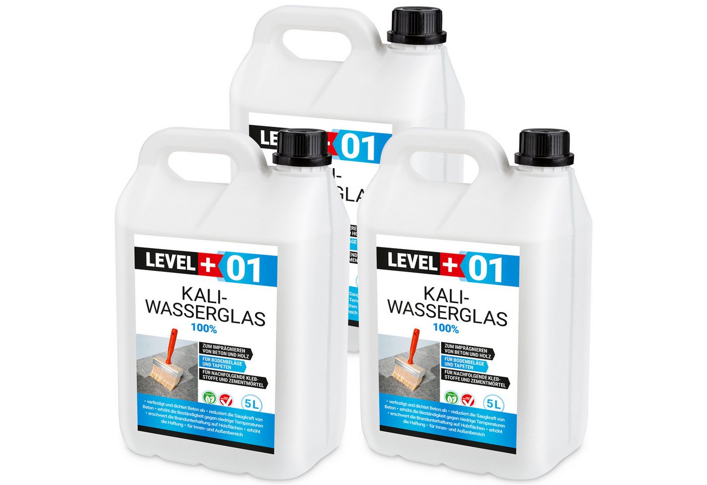 Level+ Isoliergrundierung LEVEL+ Kaliwasserglas Unverdünnt Grundierung Konservierung L+01 - 15L Level+ Isoliergrundierung LEVEL+ Kaliwasserglas Unverdünnt Grundierung Konservierung L+01 - 15L von Level+