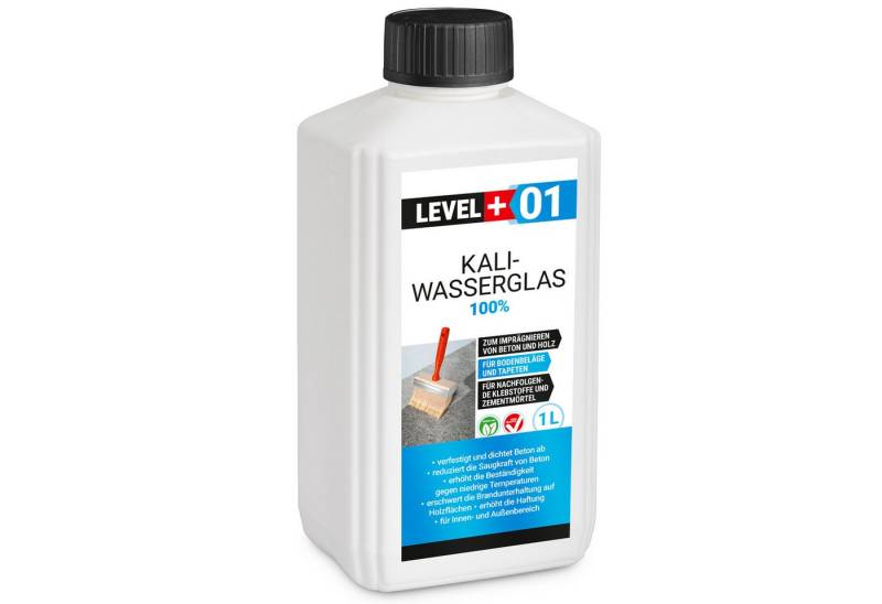 Level+ Isoliergrundierung LEVEL+ Kaliwasserglas Unverdünnt Grundierung Konservierung L+01 - 1L von Level+