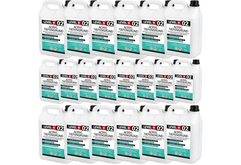Level+ Tiefengrund LEVEL+ Acryl Tiefengrund Grundierung Zement Gipsputz L+02 - 100L von Level+