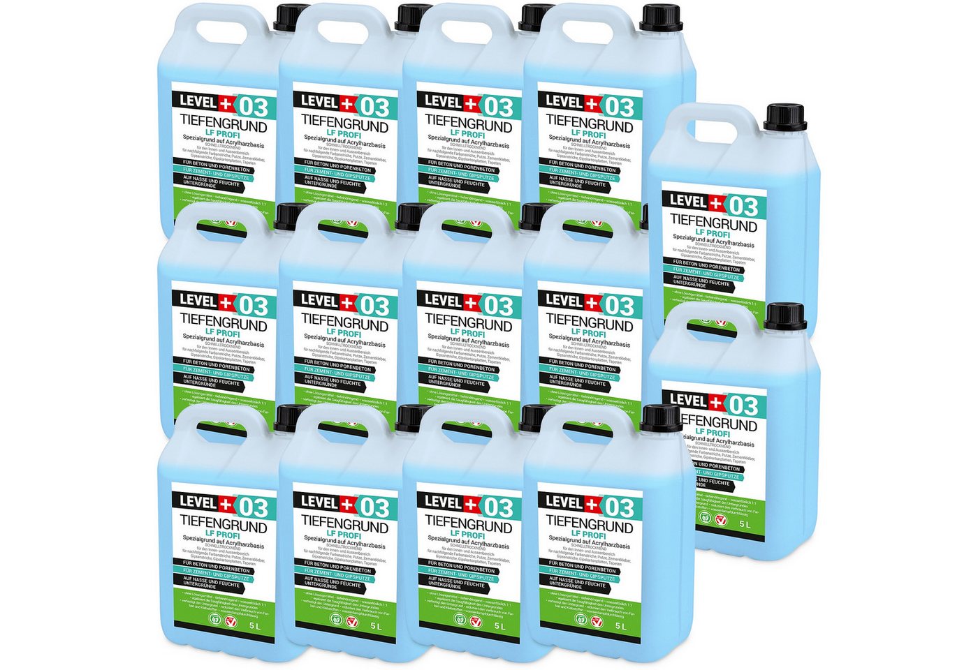 Level+ Tiefengrund LEVEL+ Tiefengrund LF Gipsputz Grundierung Innen Außen L+03 - 70L Level+ Tiefengrund LEVEL+ Tiefengrund LF Gipsputz Grundierung Innen Außen L+03 - 70L von Level+