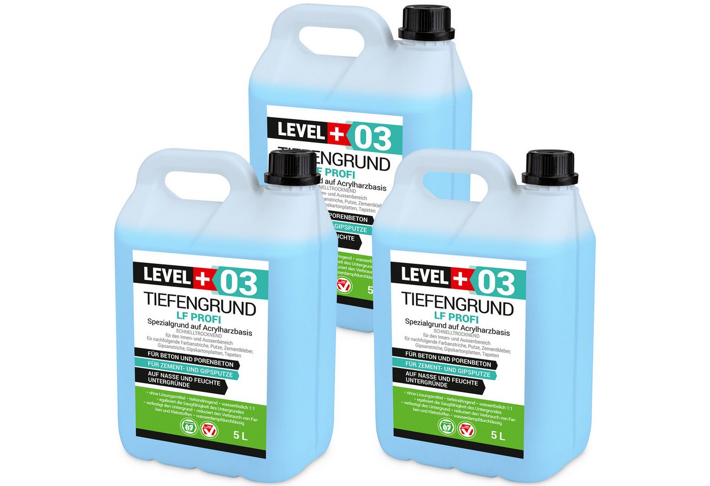 Level+ Tiefengrund LEVEL+ Tiefengrund LF Gipsputz Grundierung L+03 - 15L Level+ Tiefengrund LEVEL+ Tiefengrund LF Gipsputz Grundierung L+03 - 15L von Level+