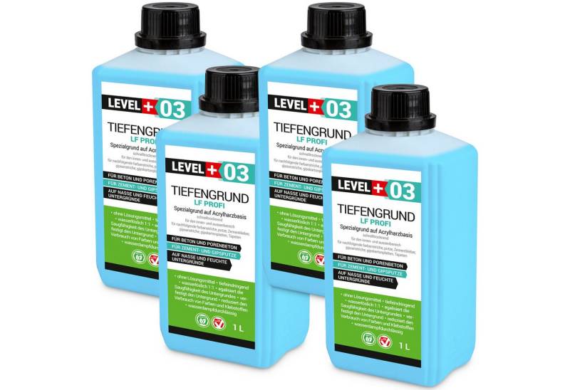Level+ Tiefengrund LEVEL+ Tiefengrund LF Gipsputz Grundierung L+03 - 4L von Level+