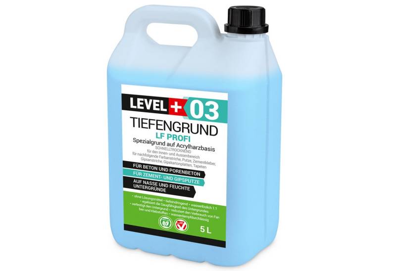 Level+ Tiefengrund LEVEL+ Tiefengrund LF Gipsputz Grundierung L+03 - 5L von Level+