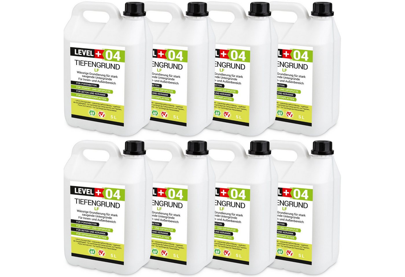 Level+ Tiefengrund LEVEL+ Universal Grundierung Acryl Tiefgrund Haftgrund L+04 - 40L von Level+