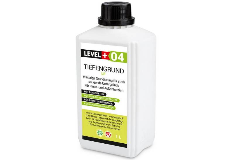 Level+ Tiefengrund LEVEL+ Universal Grundierung Acryl Tiefgrund L+04 - 1L von Level+