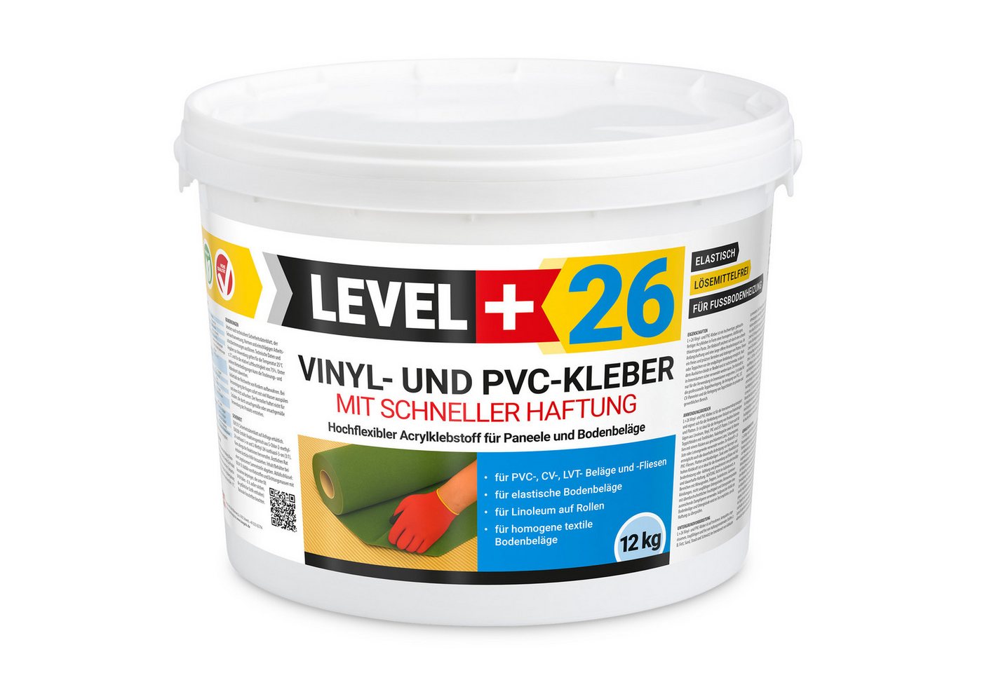 Level+ Vinylfliesen Vinylkleber PVC LVT CV Paneele Teppich 12kg L+26 Level+ Vinylfliesen Vinylkleber PVC LVT CV Paneele Teppich 12kg L+26 von Level+
