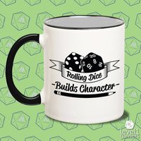 Rolling Dice Builds Charakter Tasse Dnd Rpg Geschenk Rolling Dice Builds Charakter Tasse Dnd Rpg Geschenk von Level1Gamers