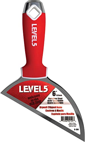 6" Clipped Drywall Pointing Knife - LEVEL5 | Metal Hammer End | Pro-Grade Finishing Tools | Sheetrock Gyprock Plasterboard Mud | 5-201 von Level5
