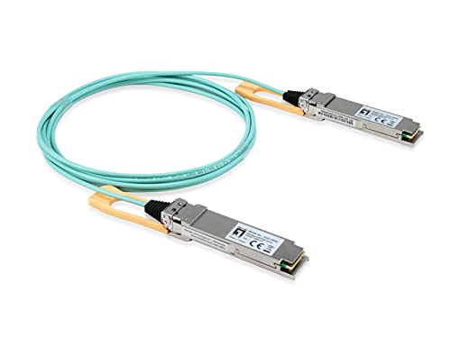 LevelOne AOC-0502 Netzwerk-Transceiver-Modul Faseroptik 103100 Mbit/s QSFP28 Active Optical 2 Meter/Aqua-Silber LevelOne AOC-0502 Netzwerk-Transceiver-Modul Faseroptik 103100 Mbit/s QSFP28 Active Optical 2 Meter/Aqua-Silber von LevelOne
