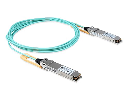 LevelOne AOC-0503 Netzwerk-Transceiver-Modul Faseroptik 103100 Mbit/s QSFP28 Active Optical 3 Meter/Aqua-Silber LevelOne AOC-0503 Netzwerk-Transceiver-Modul Faseroptik 103100 Mbit/s QSFP28 Active Optical 3 Meter/Aqua-Silber von LevelOne