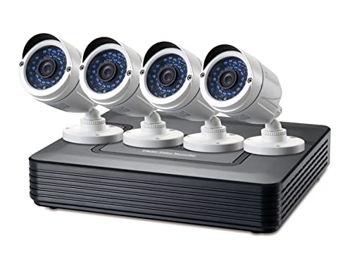 LevelOne CCTV DSK-8001, 8-Kanal-Überwachungskit Fix Out H.264 IR 4xCam inkl. von LevelOne