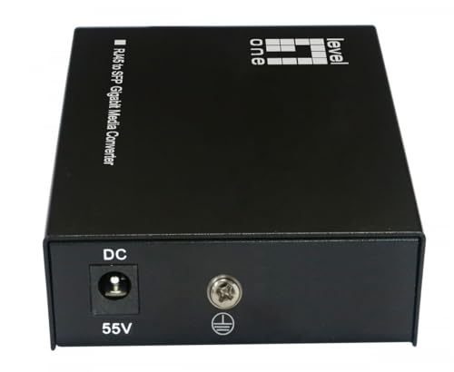 LevelOne GVT-2016 RJ45-zu-SFP-Gigabit-Medienkonverter, 802.3bt 90 W PoE PSE von LevelOne