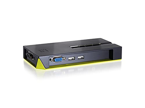 LevelOne KVM Switch KVM – Eingabegerät (USB, USB, VGA, 2048 x 1536 Pixel, FCC, CE, verkabelt) von LevelOne
