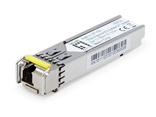 LevelOne SFP-4340, 1.25Gbps Single-Mode BIDI Industrieller SFP Transceiver, 20km, TX 1550nm / RX 1310nm, -40°C bis 85°C von LevelOne