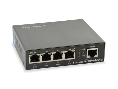 LevelOne Switch 5x GE GEP-0523 60W 4Xpoe von LevelOne