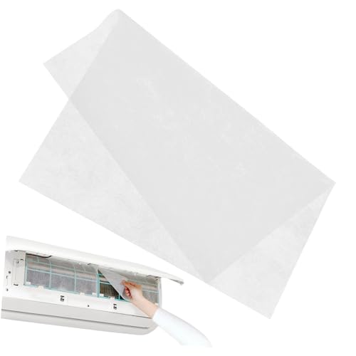 Levemolo 10 Stück Air Conditioner Filterpapier Selbstklebend Luftreinigendes Pet-vlies Zuschneidbar Staubabweisend Langlebig Kompatibel für Klimaanlagen und Auto-luftauslässe von Levemolo