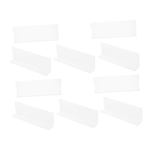 Levemolo 10 Stück Förmige Transparente Kunststoff Trennwände für Supermärkte Küchen und Kleiderschränke zur Optimalen Organisation von und Gegenständen Levemolo 10 Stück Förmige Transparente Kunststoff Trennwände für Supermärkte Küchen und Kleiderschränke zur Optimalen Organisation von und Gegenständen von Levemolo