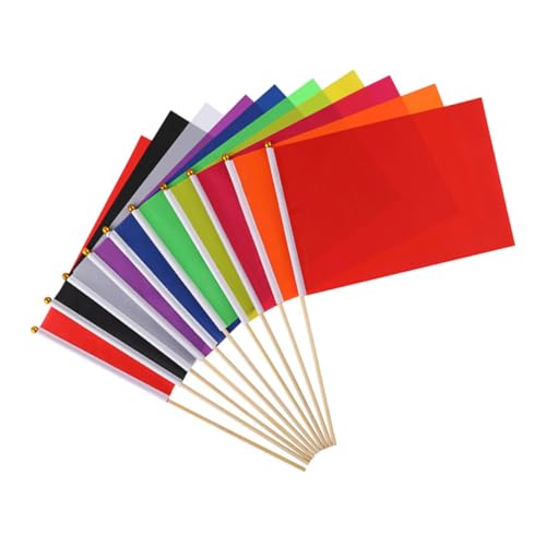 Levemolo 10 Stück Teiliges Set Bunte Markierungsfahnen für und für Bauprojekte Bewässerung und Unsichtbare Zäune Stabilen Holzstöcken von Levemolo