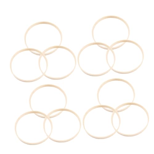 Levemolo 12 Stück Teiliges Holz Ringe Rund Glatt Robust für DIY Wanddeko Makramee Stickrahmen und Bastelrahmen Geeignet Levemolo 12 Stück Teiliges Holz Ringe Rund Glatt Robust für DIY Wanddeko Makramee Stickrahmen und Bastelrahmen Geeignet von Levemolo