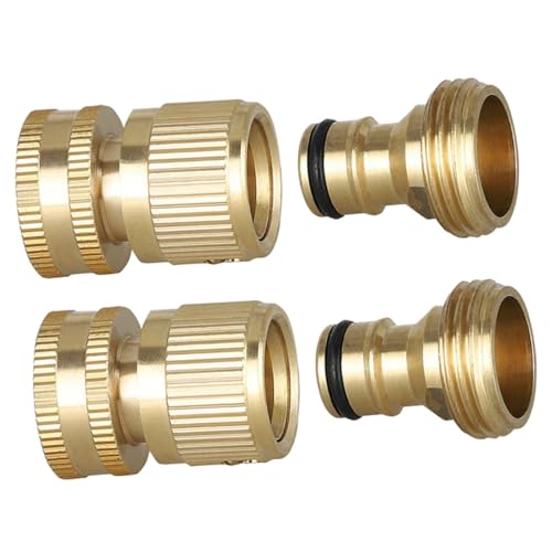 Levemolo 2 Sätze Garten Schlauch Schnellkupplungen Gewinde Adapter aus Messing Langlebige Gartenschlauch Verbinder für Wasserhähne Präzise Gefertigt Auslaufsicher und Platzsparend für Levemolo 2 Sätze Garten Schlauch Schnellkupplungen Gewinde Adapter aus Messing Langlebige Gartenschlauch Verbinder für Wasserhähne Präzise Gefertigt Auslaufsicher und Platzsparend für von Levemolo