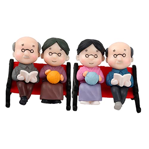 Levemolo Miniatur-Bank-Statue Für Oma Und Opa Kleine Landschaftsdekoration Fein Verarbeitet Einfach Zu Verwenden Als Tischdeko Blumentöpfe Geeignet Levemolo Miniatur-Bank-Statue Für Oma Und Opa Kleine Landschaftsdekoration Fein Verarbeitet Einfach Zu Verwenden Als Tischdeko Blumentöpfe Geeignet von Levemolo