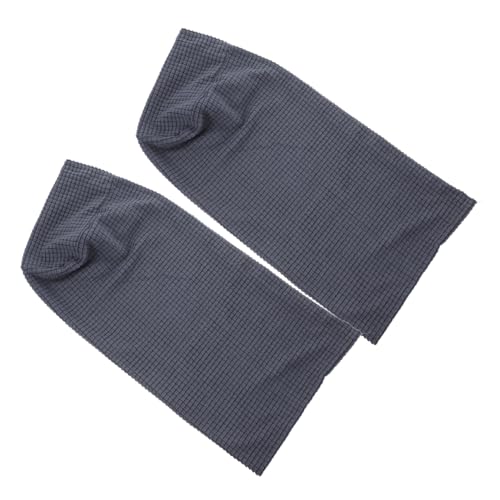 Levemolo 2 Stück Elastische Sofa-armlehnenbezüge aus Weichem Fleece Abnehmbar und Hautfreundlich Schützender Armlehnen-schoner für Wohnzimmer Büro und Zuhause Dunkelgrau von Levemolo
