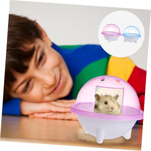 Levemolo 2 Stück Hamster Badezimmer Toilette Teiliges aus Transparentem Kunststoff mit Abnehmbarem Deckel Atmungsaktiv Langlebig Geeignet für Hamsterkäfige als Badewanne und Toilette Blau Levemolo 2 Stück Hamster Badezimmer Toilette Teiliges aus Transparentem Kunststoff mit Abnehmbarem Deckel Atmungsaktiv Langlebig Geeignet für Hamsterkäfige als Badewanne und Toilette Blau von Levemolo