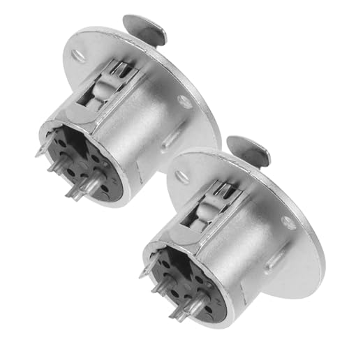 Levemolo 2 Stück Poliger Xlr Mikrofon Adapter Langlebige Metall Female Panel Mount Buchse Vielseitiger Audioverbinder Kompatibel mit Lautsprechern und Mikrofonen Einfache Installation von Levemolo