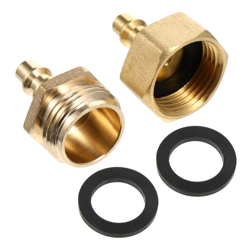 Levemolo 2 Stück Schnellkupplung Kupfer Gewinde Verbinder Gartenschlauchadapter Robust Korrosionsbeständig für Druckluftwerkzeuge und Wasserleitungen Teilig Levemolo 2 Stück Schnellkupplung Kupfer Gewinde Verbinder Gartenschlauchadapter Robust Korrosionsbeständig für Druckluftwerkzeuge und Wasserleitungen Teilig von Levemolo