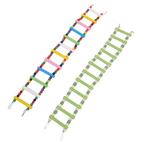Levemolo 2 Stück Teiliges Papageien-kletterleiter Holz mit Schaukel und Sitzstange Farbenfrohe Macaron-Leiter für Wellensittiche und Kleine Vögel Kombinierte Spiel Trainingsleiter für Levemolo 2 Stück Teiliges Papageien-kletterleiter Holz mit Schaukel und Sitzstange Farbenfrohe Macaron-Leiter für Wellensittiche und Kleine Vögel Kombinierte Spiel Trainingsleiter für von Levemolo