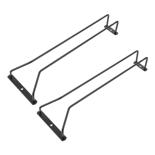 Levemolo 2 Stück Teiliges Weinglashalter aus Metall Hängendes Weinregal unter Regal Platzsparende Aufbewahrung für Stielgläser Eleganter Glashalter für Küche Bar und Restaurant Einfache Levemolo 2 Stück Teiliges Weinglashalter aus Metall Hängendes Weinregal unter Regal Platzsparende Aufbewahrung für Stielgläser Eleganter Glashalter für Küche Bar und Restaurant Einfache von Levemolo
