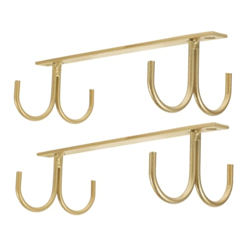 Levemolo 2 Stück Unterbau Tassenhalter aus Robustem Metall Platzsparender Haken für Küchen Büro und Wohnzimmer Vielseitiger Organizer zur Tassenaufbewahrung unter Küchenschränken Goldfarben Levemolo 2 Stück Unterbau Tassenhalter aus Robustem Metall Platzsparender Haken für Küchen Büro und Wohnzimmer Vielseitiger Organizer zur Tassenaufbewahrung unter Küchenschränken Goldfarben von Levemolo