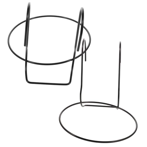 Levemolo 2 Wandmontierte Blumentopfhalter Ringe aus Metall Robuste Pflanzenhalter zur Wandbefestigung Platzsparend und Dekorativ für Balkon Innen Außenbereich Einfache Anbringung von Levemolo
