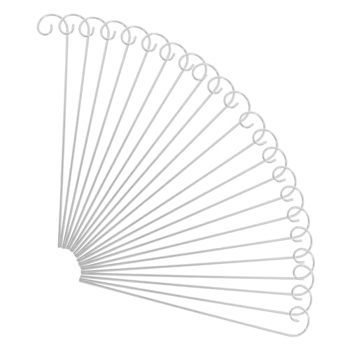 Levemolo 20 Stück Teiliges Metall Robuste Garten Shepherd Haken Pflanzenschilder Halter Wetterfest für Pflanzenmarker Blumen und Gemüse im Freien von Levemolo