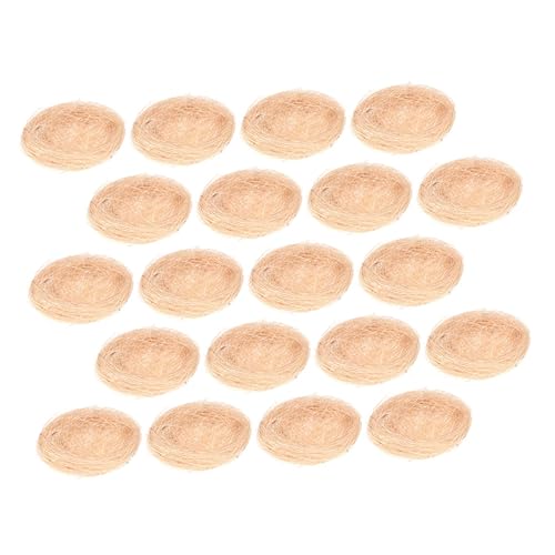 Levemolo 20 Stück Teiliges Realistisch Aussehender Vogel-Nest-Dekorationen aus Hochwertigem Fadenmaterial Leicht Robust und Vielseitig für Garten Balkon Fotoshootings und Servieren von Levemolo 20 Stück Teiliges Realistisch Aussehender Vogel-Nest-Dekorationen aus Hochwertigem Fadenmaterial Leicht Robust und Vielseitig für Garten Balkon Fotoshootings und Servieren von von Levemolo