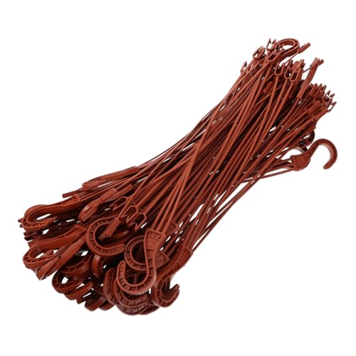 Levemolo 25 Stück Teiliges Kunststoff Pflanzenhänger für Blumentöpfe Robuste Haken in Dunklem Kaffee Einfache Handhabung zum Aufhängen von Grünpflanzen Drinnen und Draußen Natürliche von Levemolo