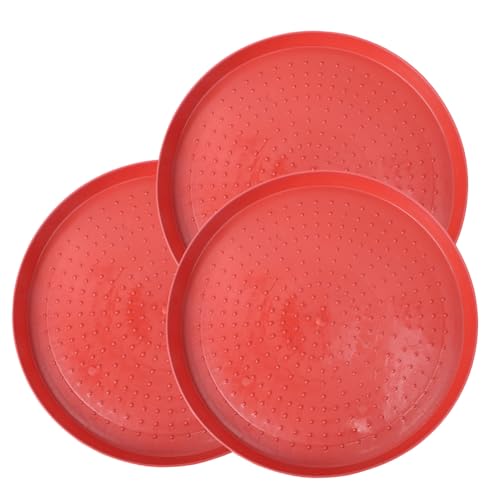 Levemolo 3 Stück Teiliges Geflügel futtertablett aus Robustem Kunststoff Widerstandsfähig und Wiederverwendbar Geeignet für Hühner Küken Enten und Tauben Einfache Befüllung und Langlebiger von Levemolo