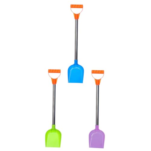 Levemolo 3 Stück Teiliges Kinderschneeschaufel Edelstahlgriff Robuster Lustiger Outdoor-schneeräumer für Farblich Sortiert Leicht Langlebig Schnee Räumen Zufällige Farbe von Levemolo