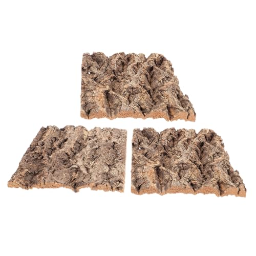 Levemolo 3stücke Korkrinden-Hintergrund Für Reptilien-terrarien Natürliche Dekoration Aus Künstlicher Rinde Für Eidechsen Schlangen Geckos Und Bartagamen Leicht Zu Reinigen Und von Levemolo