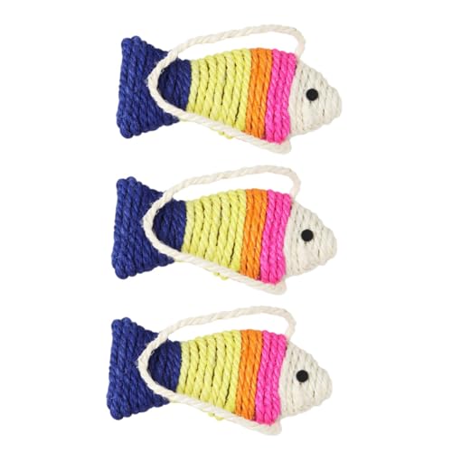 Levemolo 3 Stück Teiliges Kratzbrett Kätzchen Sisal Fischform Katzenspielzeug Kratzmatte zur Krallenpflege Langlebig und Spielerisch Geeignet für Wohnungskatzen Schützt Zufällige Farbe Levemolo 3 Stück Teiliges Kratzbrett Kätzchen Sisal Fischform Katzenspielzeug Kratzmatte zur Krallenpflege Langlebig und Spielerisch Geeignet für Wohnungskatzen Schützt Zufällige Farbe von Levemolo