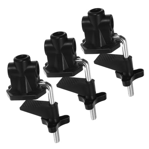 Levemolo 3 Stücke Teiliges Aluminiumlegierung Tischlampen-klemmhalter Metallbasis für Schreibtischlampen Stabile Befestigung Rutschfest Langlebig Geeignet für Zuhause Büro und Studium von Levemolo