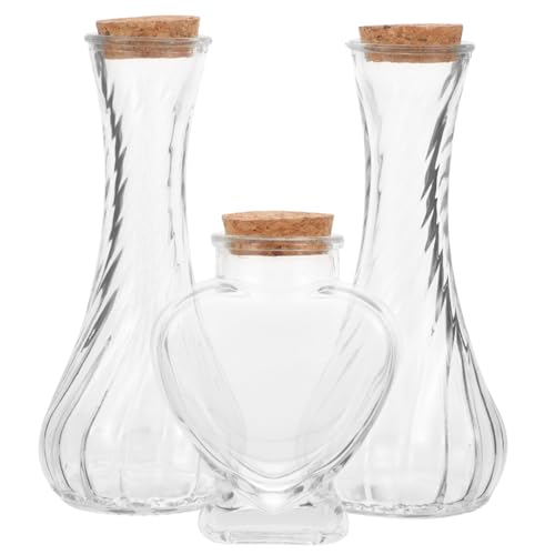 Levemolo 3stücke Teiliges Kleine Glasflaschen Mit Korken Sandzeremonie Hochzeitsgeschenke Kreative Wunschbehälter Für Dekorative Zwecke Und Herzform Levemolo 3stücke Teiliges Kleine Glasflaschen Mit Korken Sandzeremonie Hochzeitsgeschenke Kreative Wunschbehälter Für Dekorative Zwecke Und Herzform von Levemolo