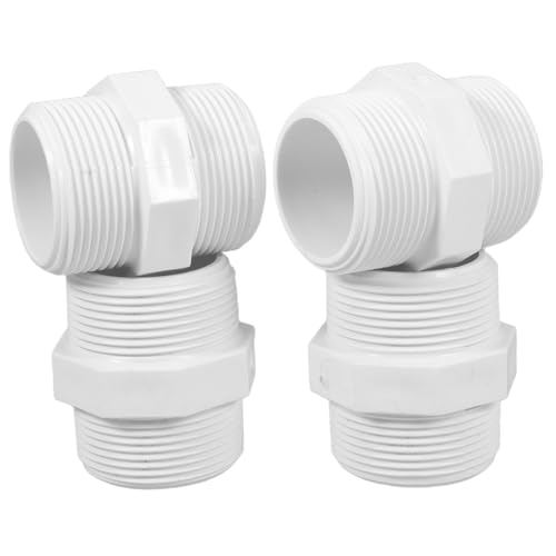 Levemolo 4 Stück PVC Rohrverbinder Teiliges Gewindefitting Gartenschlauch Adapter für Wasserrohr Kupplung Schnellinstallation Vielseitig für Haus Industrie Landwirtschaft Geeignet von Levemolo