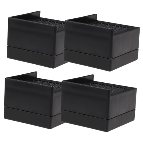 Levemolo 4 Stück Teiliges rutschfeste Möbelheber aus Dickem Gummi Robuste Möbel Riser für Betten Sofas und Tische Schwerlastfähig Schützend für Boden und Möbel von Levemolo
